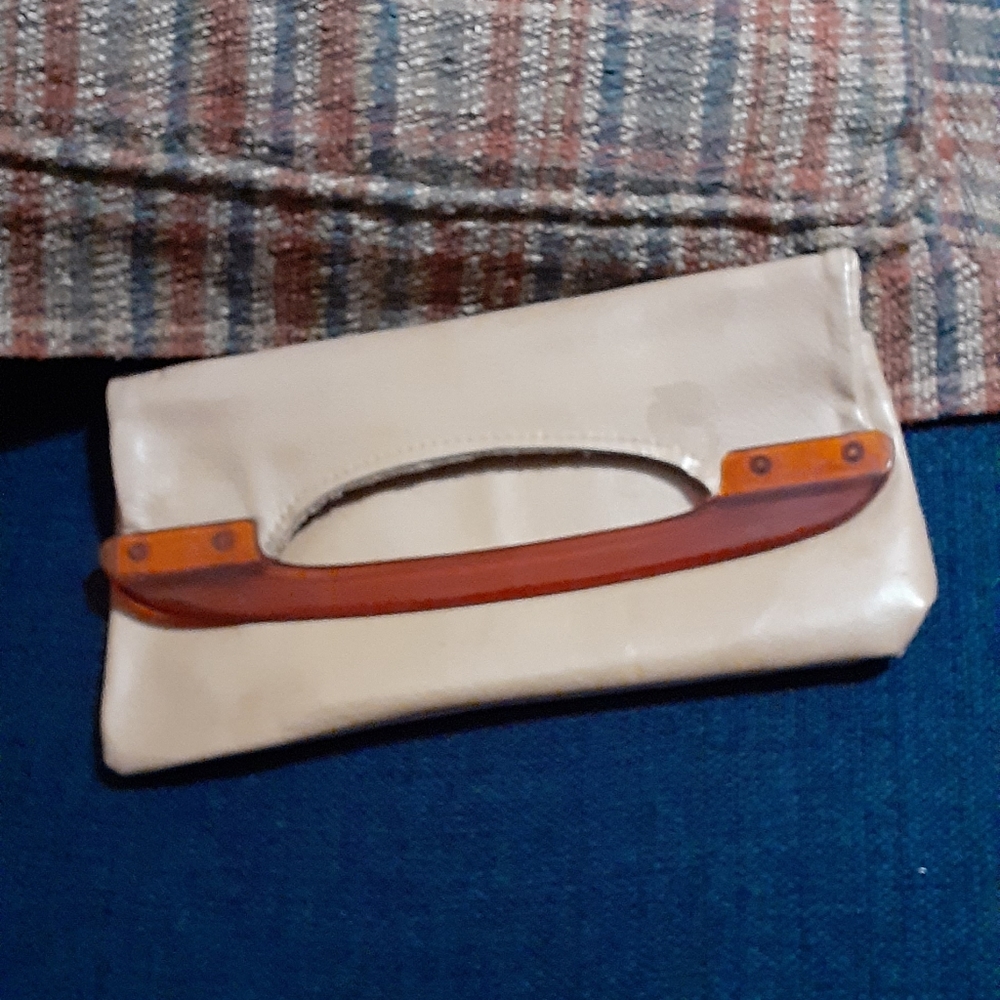 Vintage leather clutch purse - Picture 4 of 7